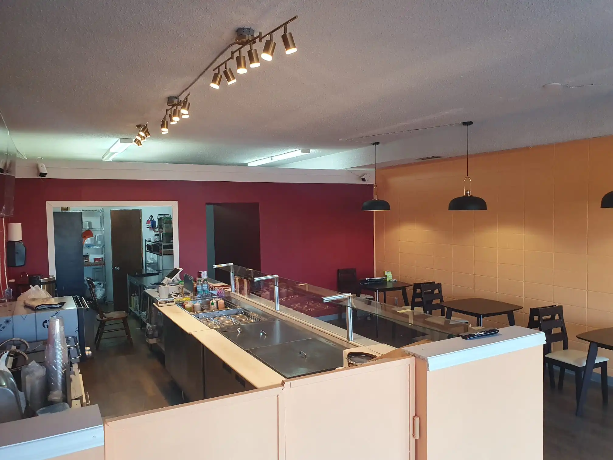 Burrito bowl with rice, beans, and toppings at Parrilla Inc Camrose, AB